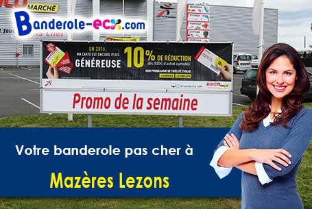 Création gratuite de votre banderole publicitaire à Mazères-Lezons (Pyrénées-Atlantiques/64110)