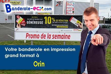 Création gratuite de votre banderole publicitaire à Orin (Pyrénées-Atlantiques/64400)