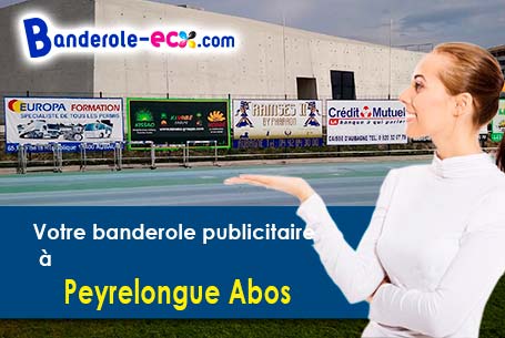 Création inclus pour votre banderole pas cher à Peyrelongue-Abos (Pyrénées-Atlantiques/64350)