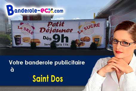 Création gratuite de votre banderole publicitaire à Saint-Dos (Pyrénées-Atlantiques/64270)