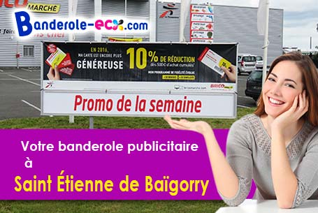 Impression grand format de banderole personnalisée à Saint-Étienne-de-Baïgorry (Pyrénées-Atlantiques