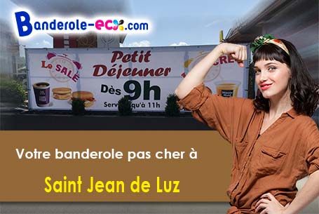 Création gratuite de votre banderole publicitaire à Saint-Jean-de-Luz (Pyrénées-Atlantiques/64500)