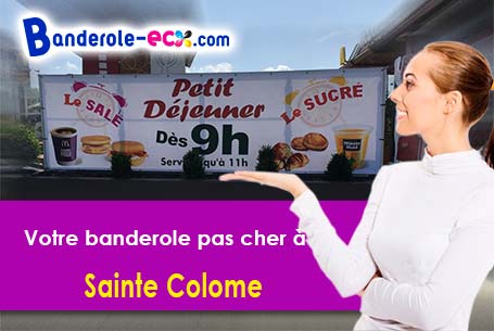 Création gratuite de votre banderole publicitaire à Sainte-Colome (Pyrénées-Atlantiques/64260)