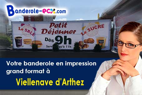 Impression grand format de banderole personnalisée à Viellenave-d'Arthez (Pyrénées-Atlantiques/64170
