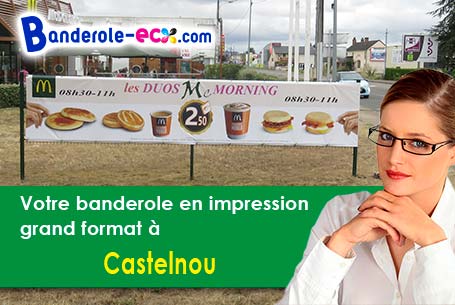 Création gratuite de votre banderole publicitaire à Castelnou (Pyrénées-Orientales/66300)