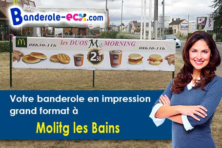 Création inclus pour votre banderole pas cher à Molitg-les-Bains (Pyrénées-Orientales/66500)