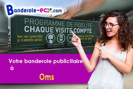Création gratuite de votre banderole publicitaire à Oms (Pyrénées-Orientales/66400)