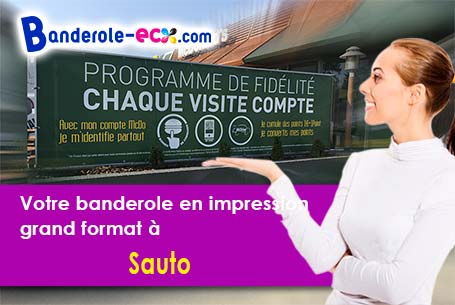 Création gratuite de votre banderole publicitaire à Sauto (Pyrénées-Orientales/66210)