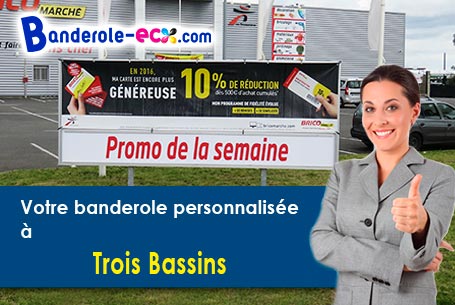 Création graphique gratuite de votre banderole personnalisée à Trois-Bassins (Réunion/97434)