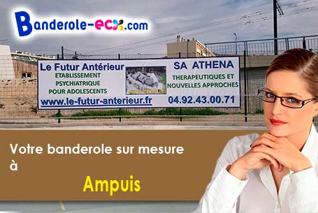 Fabrication sur mesure de votre banderole pas cher à Ampuis (Rhône/69420)