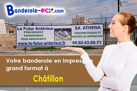 Réalisation sur mesure de votre banderole publicitaire à Châtillon (Rhône/69380)