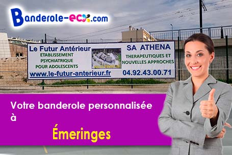 Réalisation sur mesure de votre banderole personnalisée à Émeringes (Rhône/69840)