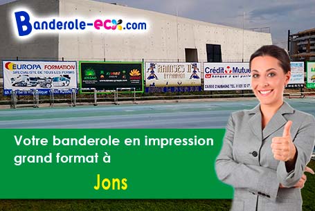 Fabrication sur mesure de votre banderole personnalisée à Jons (Rhône/69330)