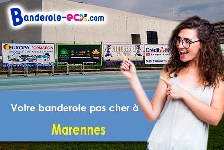 Réalisation sur mesure de votre banderole publicitaire à Marennes (Rhône/69970)