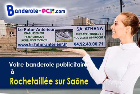 Réalisation sur mesure de votre banderole personnalisée à Rochetaillée-sur-Saône (Rhône/69270)