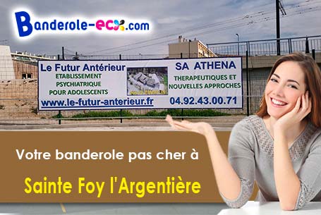 Réalisation sur mesure de votre banderole personnalisée à Sainte-Foy-l'Argentière (Rhône/69610)