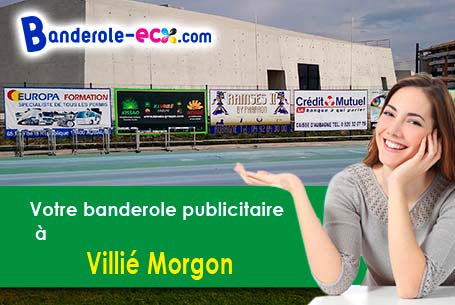 Fabrication sur mesure de votre banderole publicitaire à Villié-Morgon (Rhône/69910)