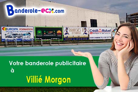 Fabrication sur mesure de votre banderole publicitaire à Villié-Morgon (Rhône/69910)