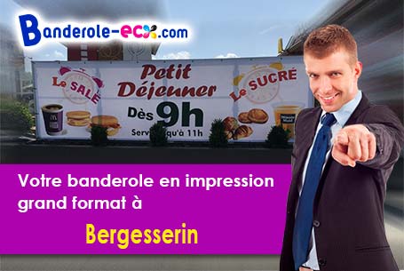 Fabrication sur mesure de votre banderole publicitaire à Bergesserin (Saône-et-Loire/71250)