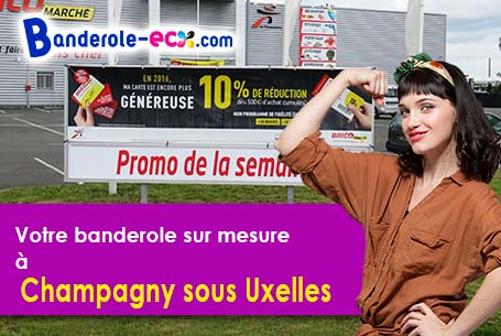 Réalisation sur mesure de votre banderole personnalisée à Champagny-sous-Uxelles (Saône-et-Loire/714