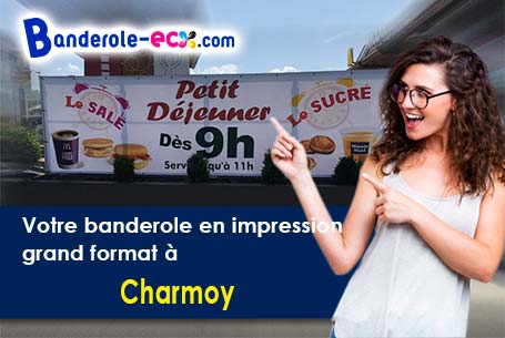 Réalisation sur mesure de votre banderole publicitaire à Charmoy (Saône-et-Loire/71710)