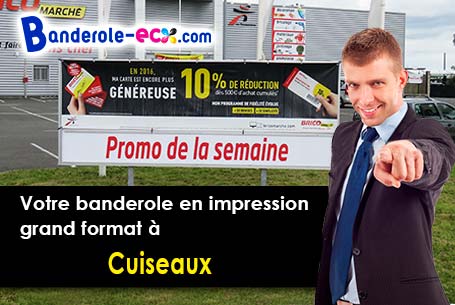 Réalisation sur mesure de votre banderole pas cher à Cuiseaux (Saône-et-Loire/71480)