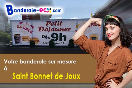 Fabrication sur mesure de votre banderole publicitaire à Saint-Bonnet-de-Joux (Saône-et-Loire/71220)