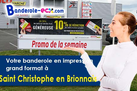 Fabrication sur mesure de votre banderole personnalisée à Saint-Christophe-en-Brionnais (Saône-et-Lo