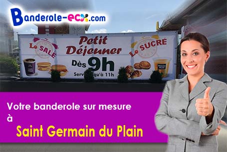Réalisation sur mesure de votre banderole pas cher à Saint-Germain-du-Plain (Saône-et-Loire/71370)