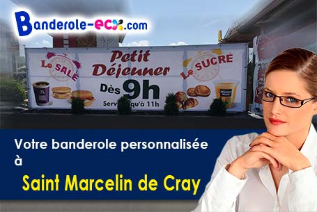 Réalisation sur mesure de votre banderole pas cher à Saint-Marcelin-de-Cray (Saône-et-Loire/71460)