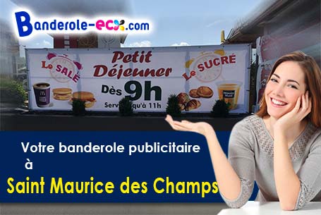 Réalisation sur mesure de votre banderole publicitaire à Saint-Maurice-des-Champs (Saône-et-Loire/71