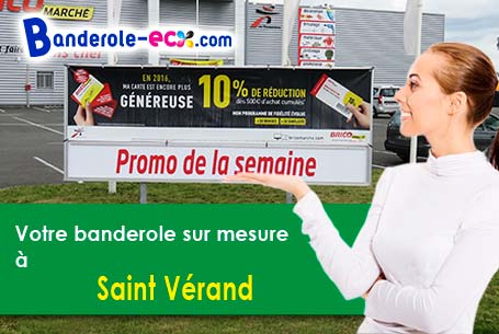 Réalisation sur mesure de votre banderole pas cher à Saint-Vérand (Saône-et-Loire/71570)