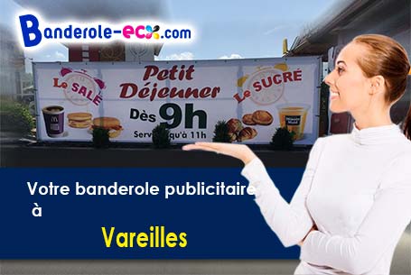 Fabrication sur mesure de votre banderole personnalisée à Vareilles (Saône-et-Loire/71800)