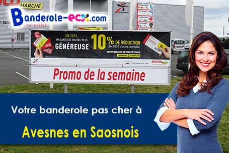 Fabrication sur mesure de votre banderole pas cher à Avesnes-en-Saosnois (Sarthe/72260)