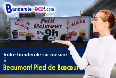 Fabrication sur mesure de votre banderole personnalisée à Beaumont-Pied-de-Buf (Sarthe/72500)