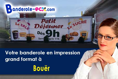 Réalisation sur mesure de votre banderole publicitaire à Bouër (Sarthe/72390)