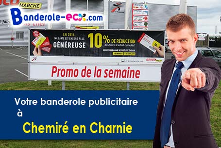 Fabrication sur mesure de votre banderole pas cher à Chemiré-en-Charnie (Sarthe/72540)