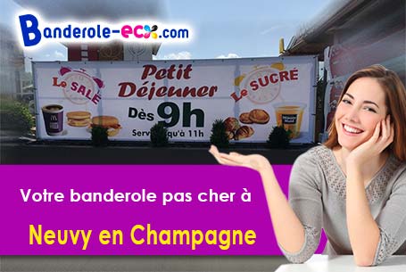 Réalisation sur mesure de votre banderole personnalisée à Neuvy-en-Champagne (Sarthe/72240)