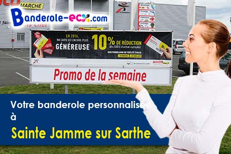 Fabrication sur mesure de votre banderole personnalisée à Sainte-Jamme-sur-Sarthe (Sarthe/72380)
