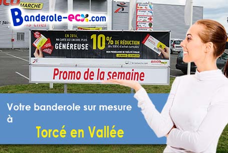 Fabrication sur mesure de votre banderole pas cher à Torcé-en-Vallée (Sarthe/72110)