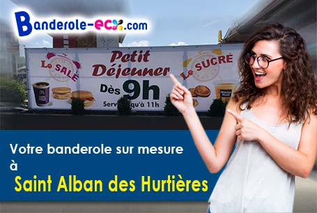 Impression grand format de votre banderole personnalisée à Saint-Alban-des-Hurtières (Savoie/73220)