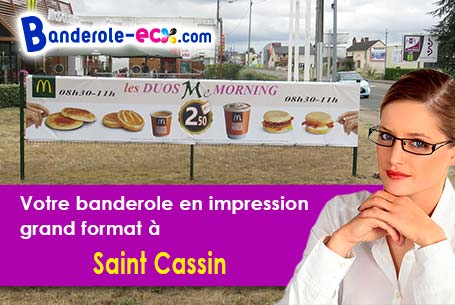 Impression grand format de votre banderole publicitaire à Saint-Cassin (Savoie/73160)