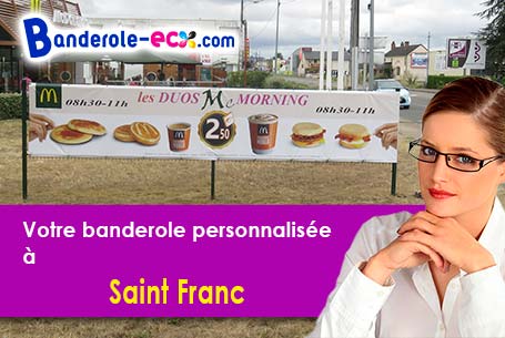 Impression grand format de votre banderole personnalisée à Saint-Franc (Savoie/73360)
