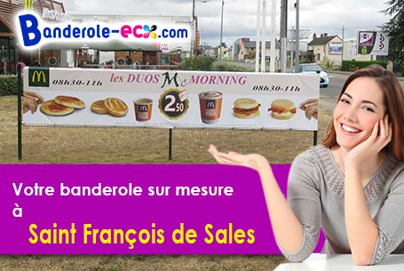 Impression grand format de votre banderole publicitaire à Saint-François-de-Sales (Savoie/73340)