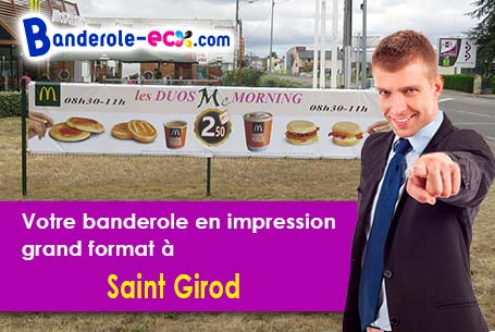 Impression grand format de votre banderole personnalisée à Saint-Girod (Savoie/73410)