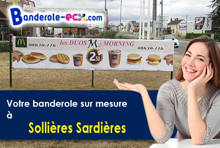 Impression grand format de votre banderole personnalisée à Sollières-Sardières (Savoie/73500)