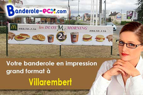 Impression grand format de votre banderole pas cher à Villarembert (Savoie/73300)