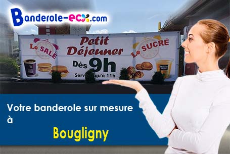 Création maquette offerte de votre banderole personnalisée à Bougligny (Seine-et-Marne/77570)