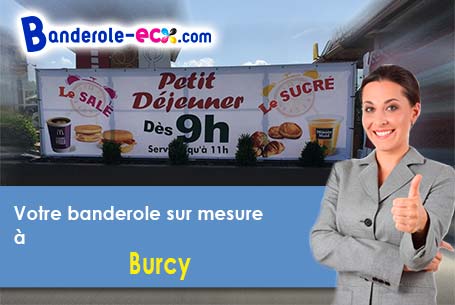 Création maquette offerte de votre banderole publicitaire à Burcy (Seine-et-Marne/77890)