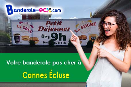 Création maquette offerte de votre banderole publicitaire à Cannes-Écluse (Seine-et-Marne/77130)